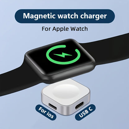 Apple Watch Magnetic Charging Stand with USB-C – Fast Magnetic Charger Dock Compatible with iWatch Ultra Series 9 8 7 6 5 SE 4 3 2 Portable