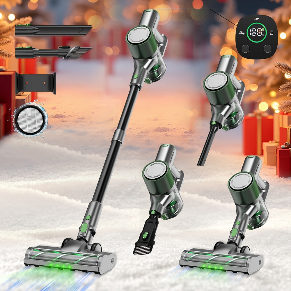 Cordless Stick Vacuum Cleaner 70KPa Brushless Motor 45-Min Runtime for Pet Hair Carpet Hard Floor Dust with Cord & Cordless Modes