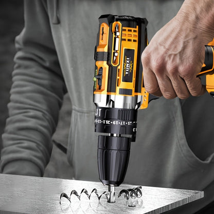Cordless Impact Drill Set 21V - Wireless Power Drill with Battery & Quick Charger, Multifunctional Tool Kit for Home