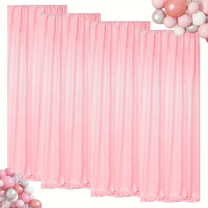 Sequin Backdrop Curtain for Party Wedding – 4x8ft Shimmering Glitter Curtain for Birthday Photo Booth Stage Decoration, Easy Hang