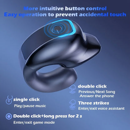 Wireless Earbuds Lightweight In-Ear with Call Noise Reduction, Type-C Charging and Black Color Choice