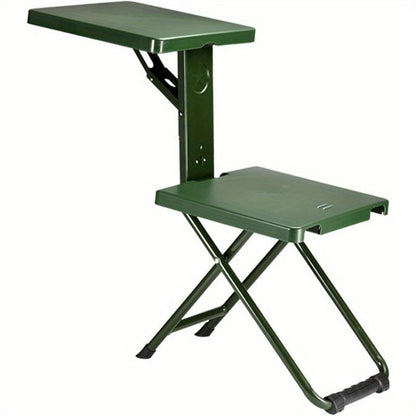 Portable Folding Camping Chair with Backrest – Lightweight Stainless Steel Frame, 150kg Load Capacity, Compact Outdoor Chair for Hunting