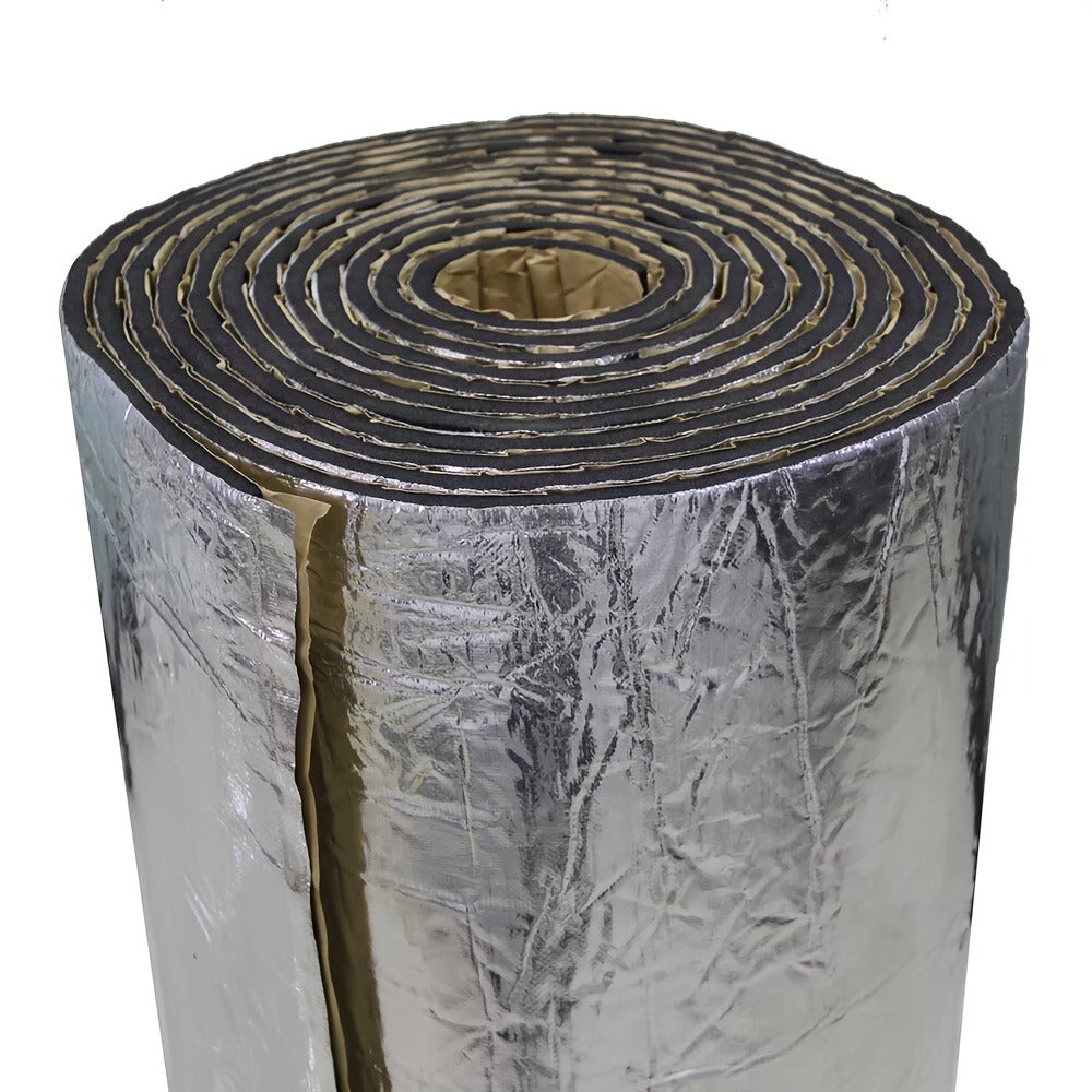 Sound Deadener Mat for Cars – Heat Shield & Noise Reduction Insulation with Self-Adhesive Backing, Reflective Aluminum Foil