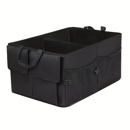 Foldable Car Trunk Organizer – Large Capacity Multi-Compartment Storage Box for Cars, Trucks & SUVs, Ultra-Durable Collapsible Cargo