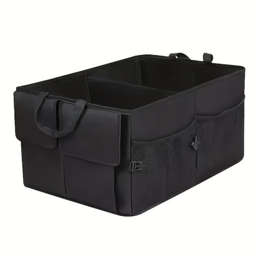 Foldable Car Trunk Organizer – Large Capacity Multi-Compartment Storage Box for Cars, Trucks & SUVs, Ultra-Durable Collapsible Cargo