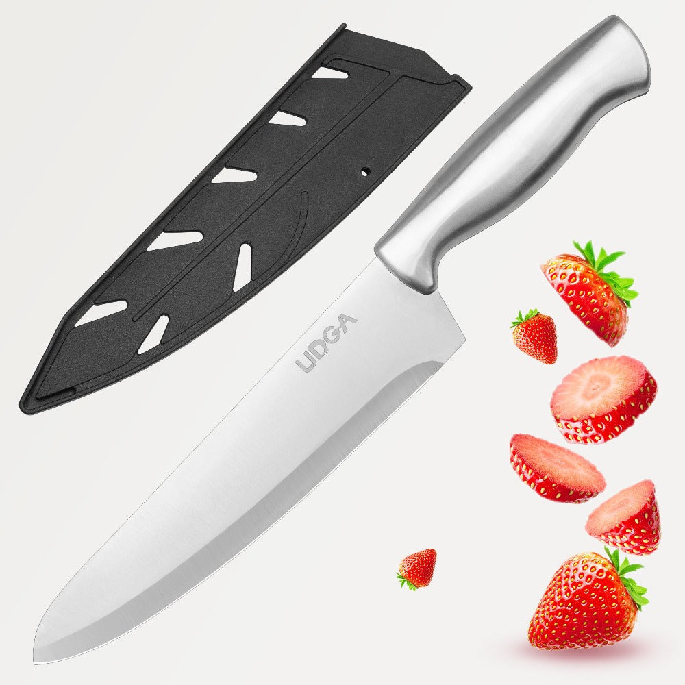 Stainless Steel Kitchen Knife Set Chef Knife Damascus Black Knife Block for Home Cooking, Dining and Outdoor Meals