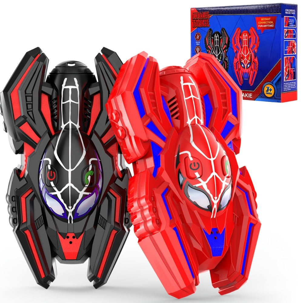Spider Walkie Talkies for Kids, Long Range Outdoor Toy for Boys & Girls Ages 3-8, Camping Hiking Adventure Gift