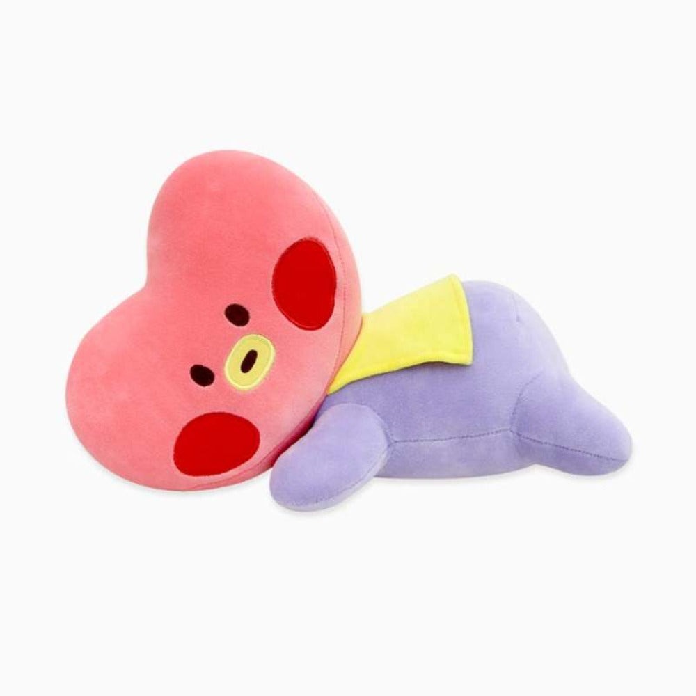 BT21 Minini Lying Cushion Official Plush Pillow Stuffed Character Cushion for BTS ARMY Fans for Entryways, Bedrooms and Living Spaces