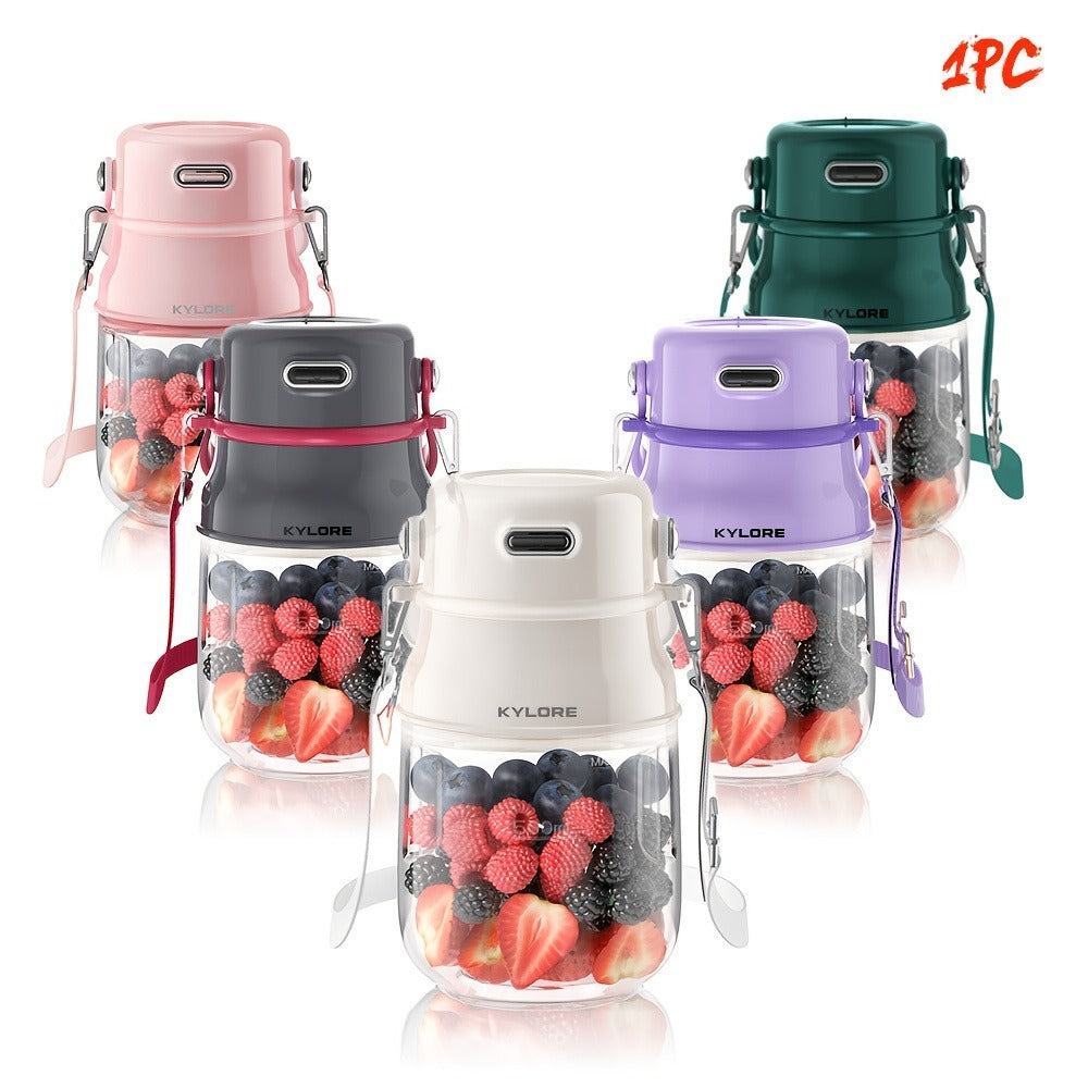 Personal Blender USB-C Rechargeable 27oz - 10-Blade Portable Smoothie Blender with Shoulder Strap