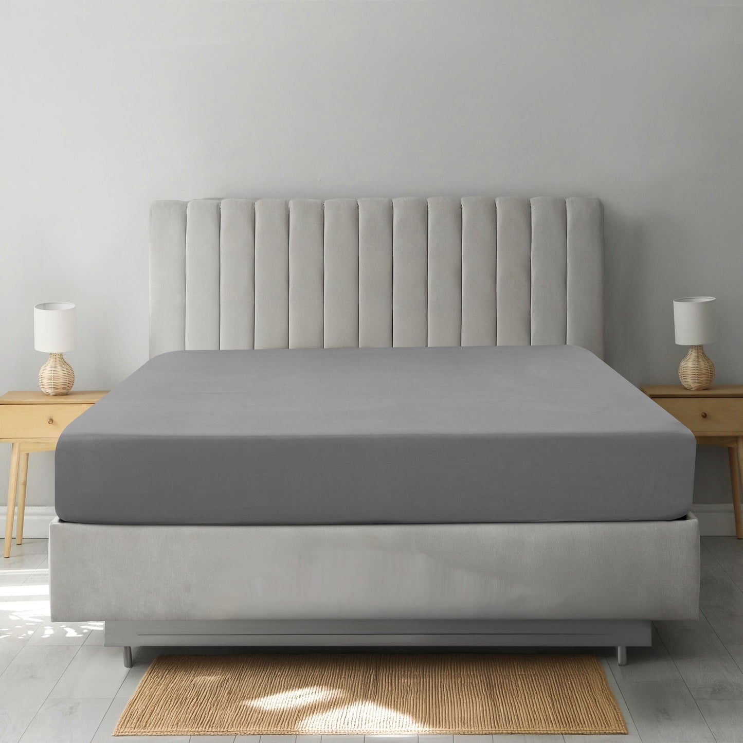 Deep-Pocket Brushed Microfiber Fitted Sheet in Nine Colors and Twin XL to California King Sizes