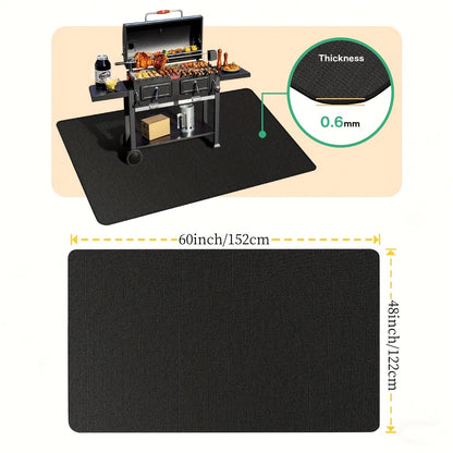 BBQ Grill Mat Fireproof & Heat Resistant - Double-Sided Fiberglass Grill Pad for Outdoor Grills, Fire Pits & Smokers