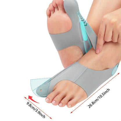 Four-Point Big Toe Separator Sleeve Pair in Medium or Large with Heel Strap and Open-Toe Design