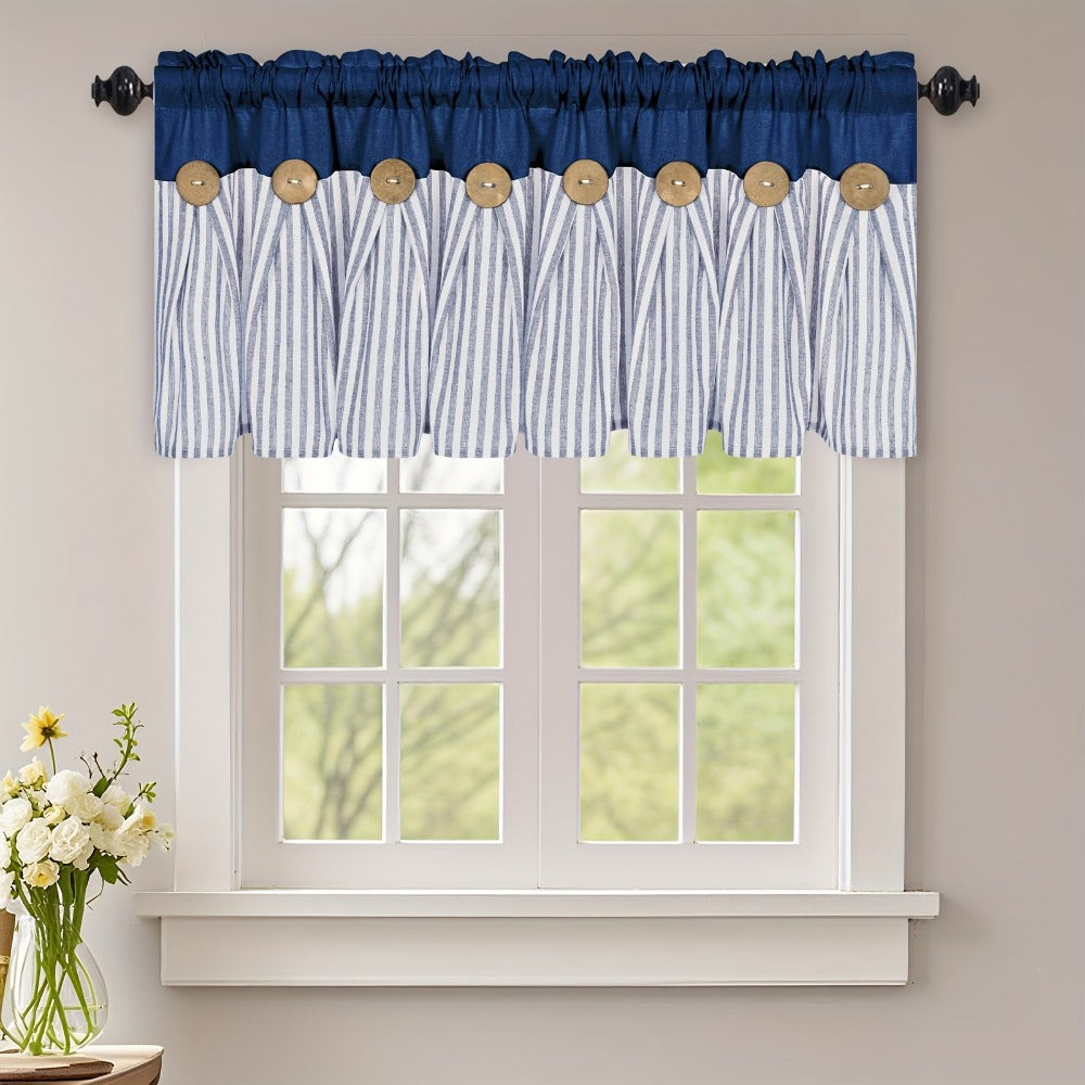 Semi Sheer Curtains Bohemian Linen Cotton Patchwork Grommet Top Window Drapes for Bedroom Living Room Kitchen Bathroom Cafe