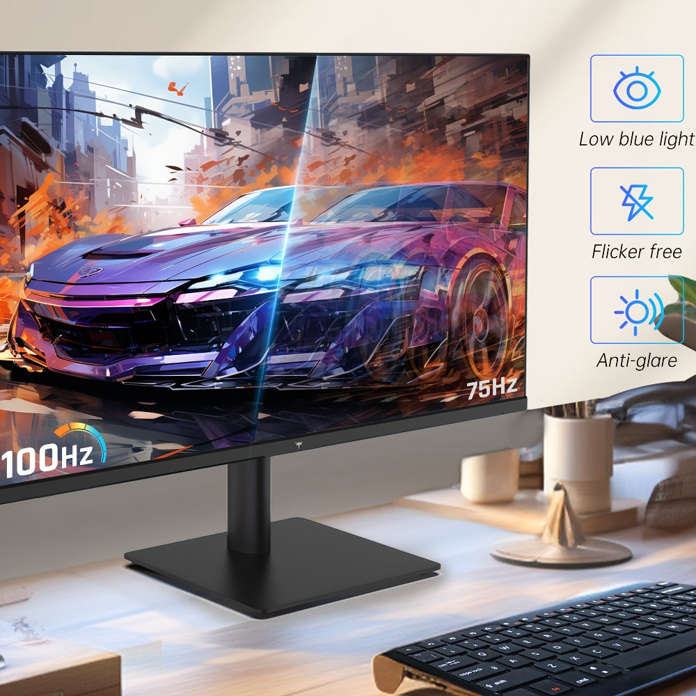27-Inch QHD 100Hz Computer Monitor 2560x1440 IPS Display, AMD FreeSync, Ultra-Thin Bezel, HDMI DisplayPort