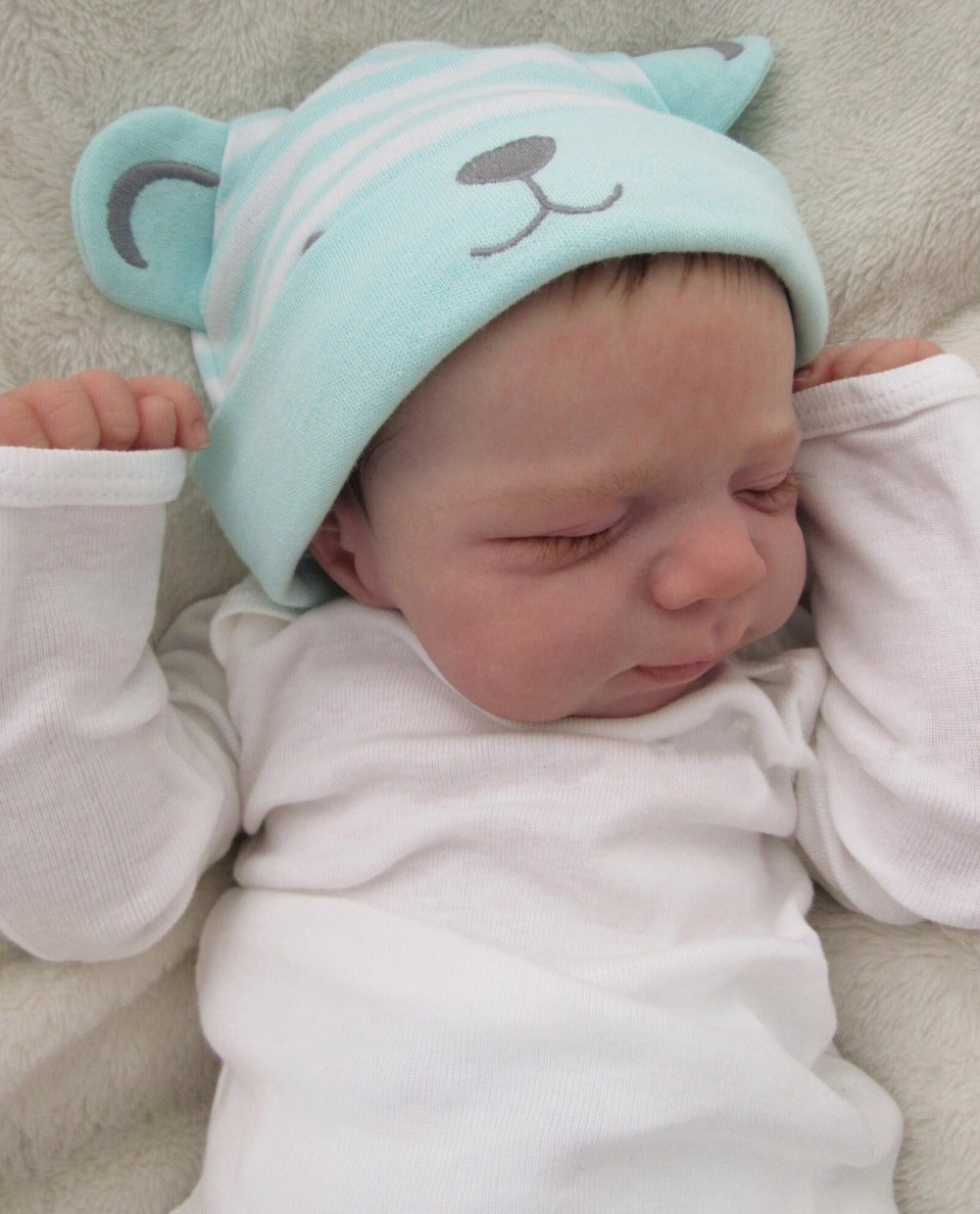 Sleeping Reborn Baby Doll 19 Inch Vinyl Body 3D Hand-Painted Skin Visible with the Listed Color, Size or Set Options for Everyday Use