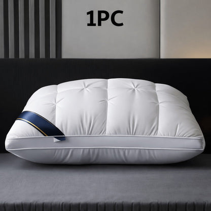 Tufted Bed Pillow in White or Grey with 1-, 2- and 4-Piece Checkout Options and Zipper Detail