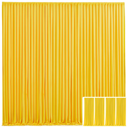 Backdrop Curtains 4 Pack 59x118 Inch, Wrinkle-Resistant Non-Transparent Party Decoration Fabric with Pole Pocket