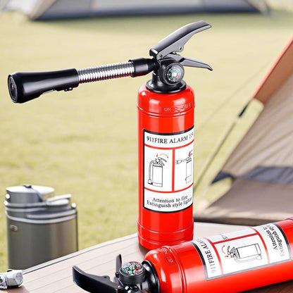 Fire Extinguisher Lighter Refillable Butane Windproof Novelty Lighter Multifunctional Hose for Entryways, Bedrooms and Living Spaces