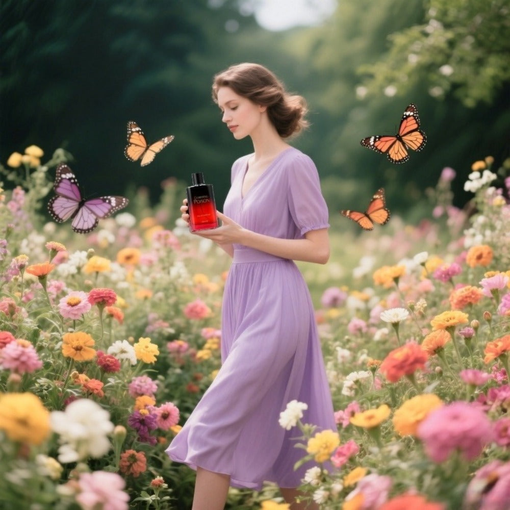 Women's Perfume Love Encounter Eau de Parfum with Romantic Floral Fragrance Profile in a Red Bottle