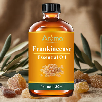 Essential Oil Frankincense 120ml Dropper Bottle with Warm Resinous Scent for Diffuser and Candles