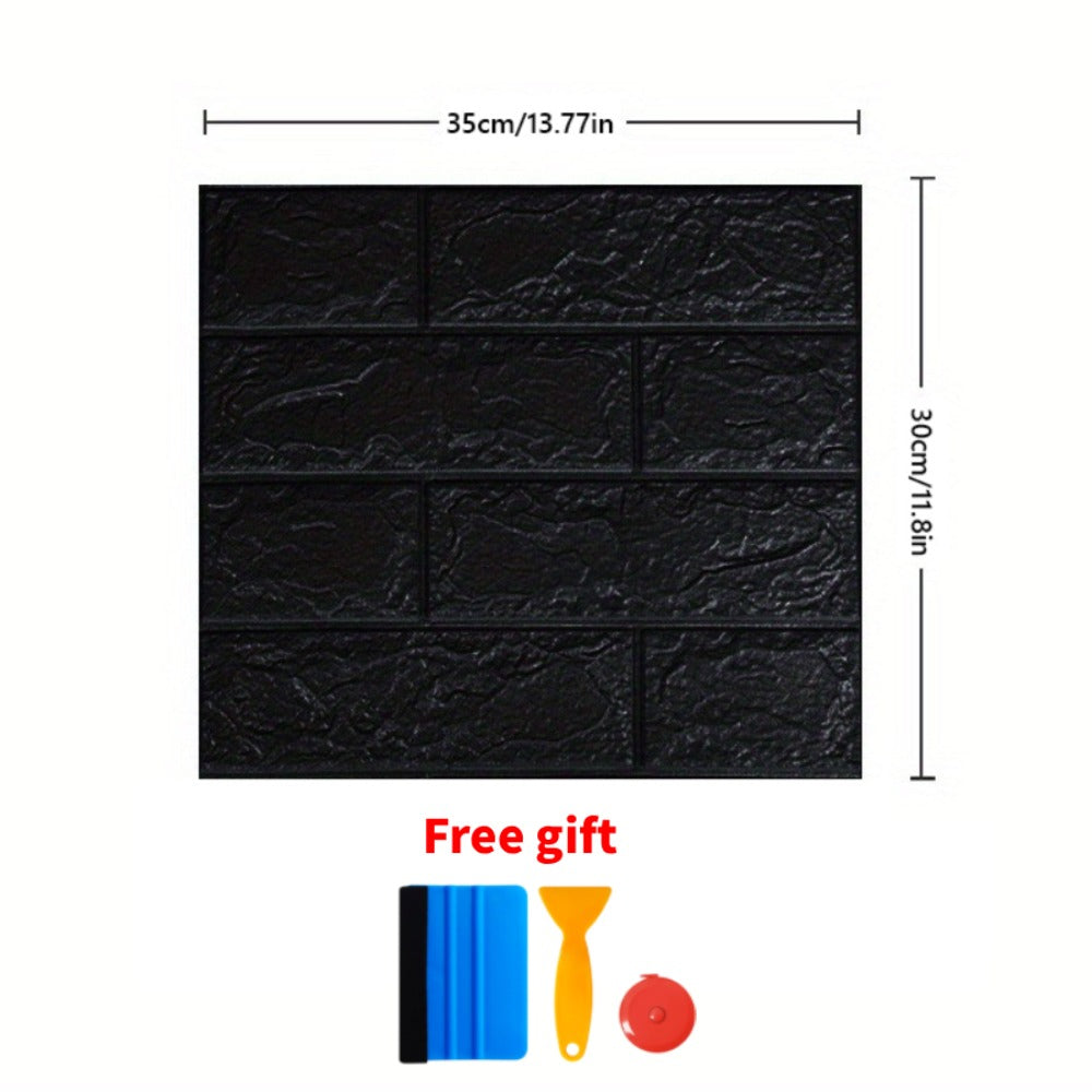 3D Peel and Stick Wood Grain Wallpaper Panels 50/100pcs – Self-Adhesive PVC Foam Wall Tiles