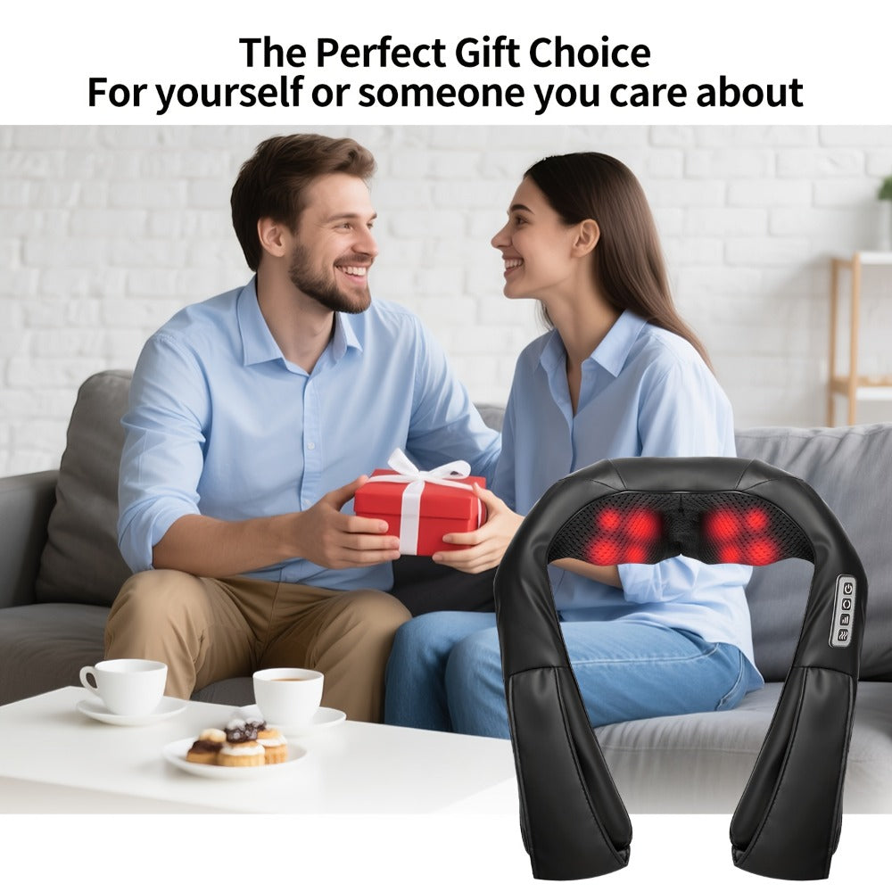 Acupressure Massager, Electric Acupoint Deep Kneading Neck & Shoulder Massager for Back, Waist, Legs