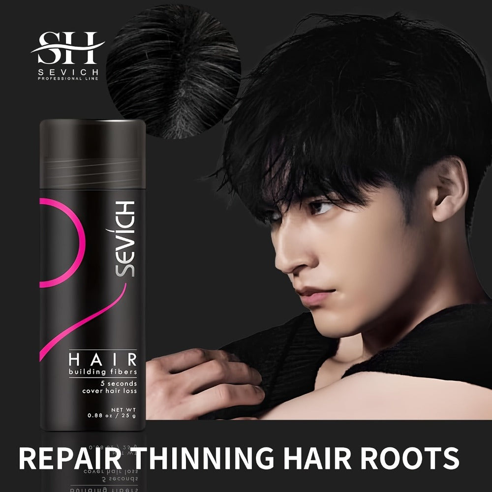 Keratin Hair Fibers 3-Piece Kit with Spray Pump & Optimizer, Instant Thickening Powder for Thinning Hair & Beard