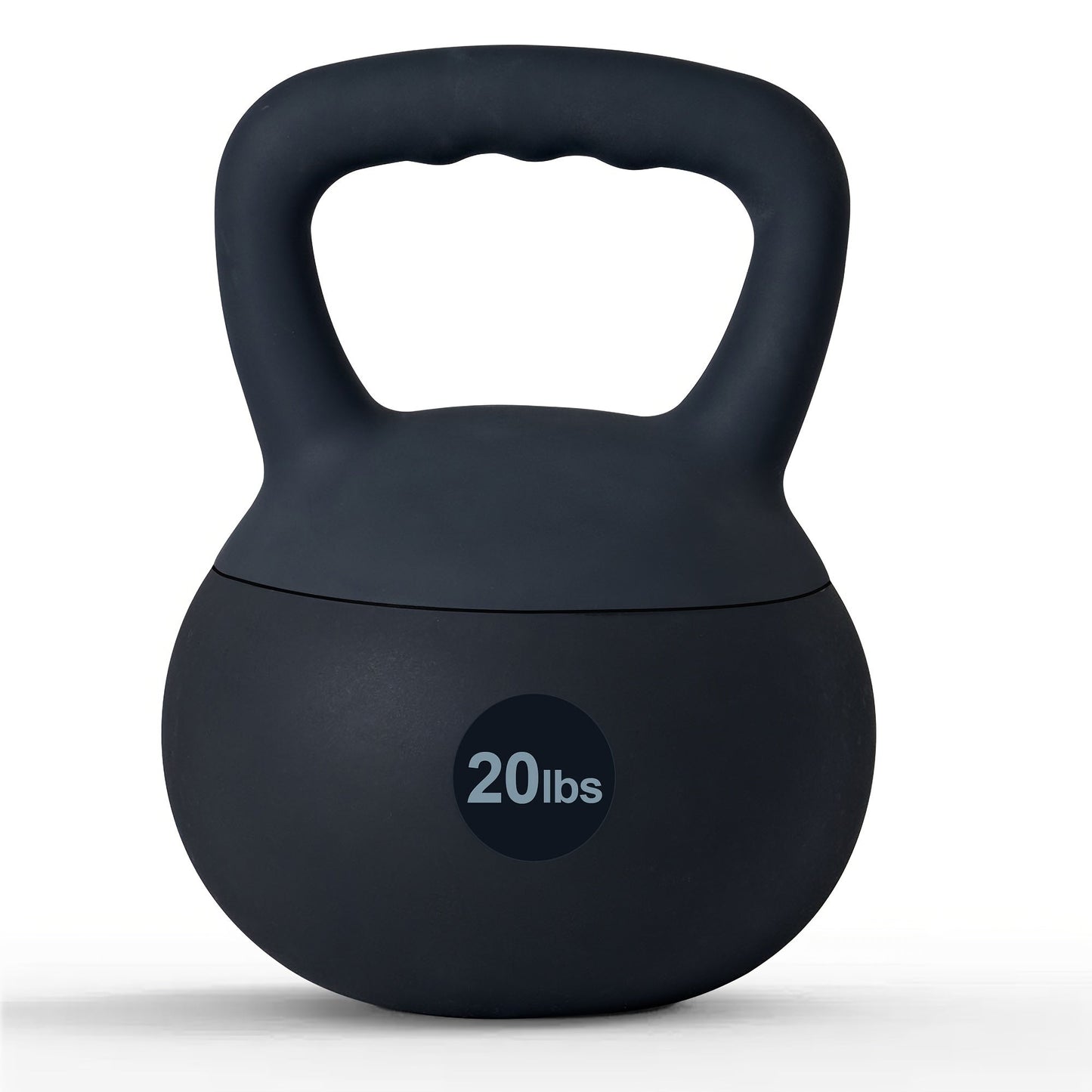 Soft PVC Kettlebell Iron Sand Filled – Wide Non-Slip Handle, 10 to 25 lbs, Safe for Home Use – Strength Training Weights for Women &