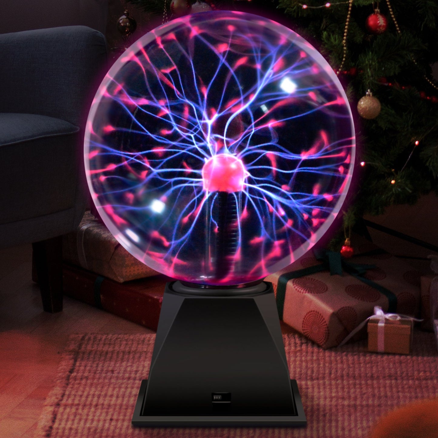 Plasma Ball Lamp Touch Sensitive Lightning Globe, Electric Plasma Sphere Night Light for Home Decor