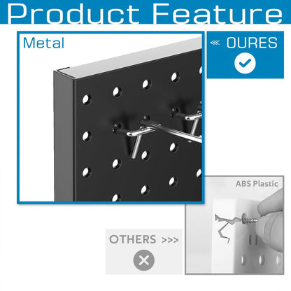 Pegboard Hooks Organizer Kit 278pcs with Bins – 1/8 & 1/4 Inch Peg Board Hook Assortment for Garage Wall Tool Storage | Hanging Storage