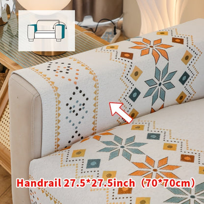 Sofa Cover Bohemian Chenille Jacquard Knit Sections for Seat, Armrest or Backrest with Model-Specific Size and Color Options