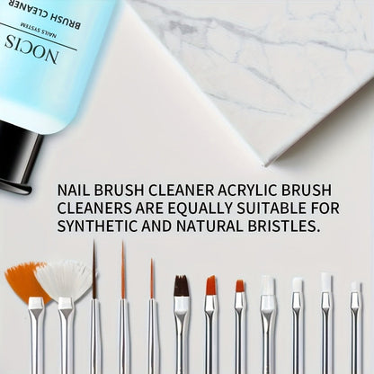 Acrylic Nail Brush Cleaner & Conditioner 2-Pack Wash Pen for Home and Salon Manicures, with the Listed Configuration