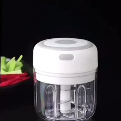 Mini Food Processor USB Rechargeable Electric Chopper 9.47oz, Portable Wireless Meat Grinder & Blender for Garlic