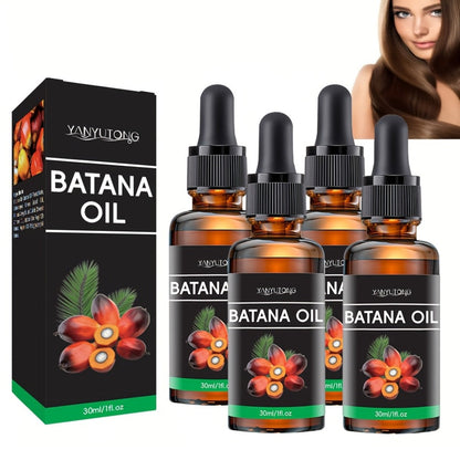 Batana Oil Hair Treatment Leave-In Essence 30ml – Plant Extract Deep Moisturizing Scalp Care, Lasting Fragrance, Frizz Control
