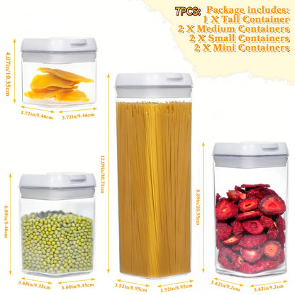 Plastic Food Storage Containers with Lids – Leak Proof Airtight Kitchen Organizer Set for Home Cooking, Dining and Outdoor Meals