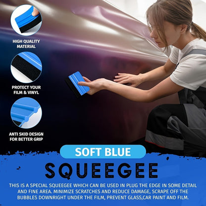 Car Window Tint Film Tool Kit 19/31pcs, Auto Window Film Installation Set with Squeegee Scraper, Plastic & Cowhide Scraper