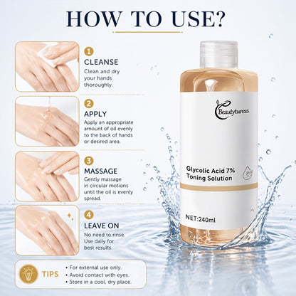 Glycolic Acid Serum with Alpha-Arbutin & Damascus Rose Water, & Smoothing Face Serum for Sensitive Skin