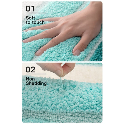 Chenille Bath Rug Non-Slip Absorbent Bathroom Mat – Extra Thick 1850g/㎡ Plush Washable Floor Mat for Bathroom Shower