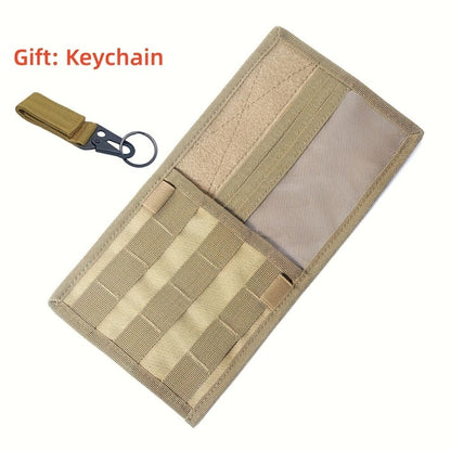 MOLLE Sunshade Storage Bag Large Waterproof Nylon Multi-Compartment – Sun Shade Organizer for Pickup Truck SUV RV – Beige / Black