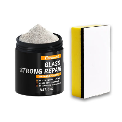 Glass Polishing Powder – Nano Windshield Scratch Repair & Clarity Restoration, Safe for All Glass Types, Car Windshield Detailing