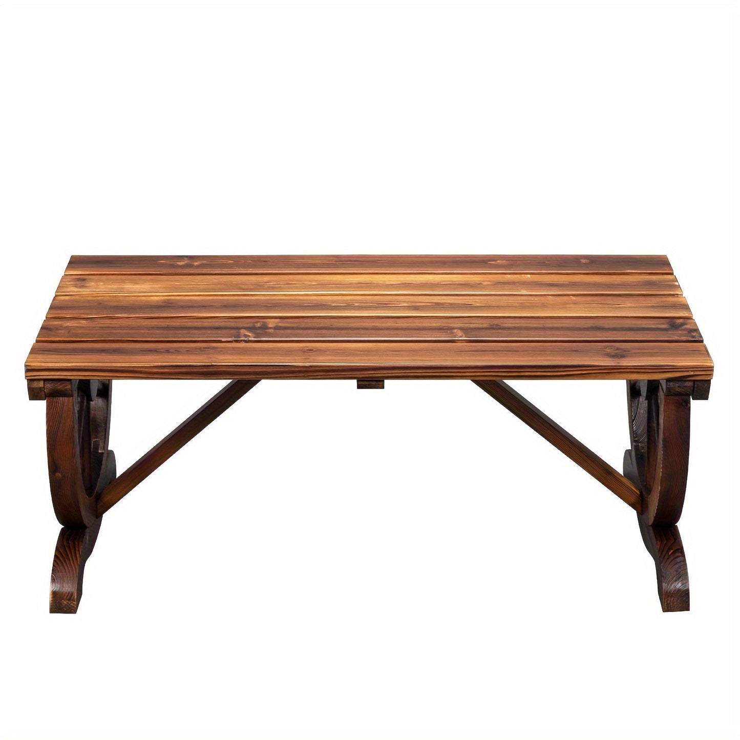 Wood Bench shown in the Carbonized Color option