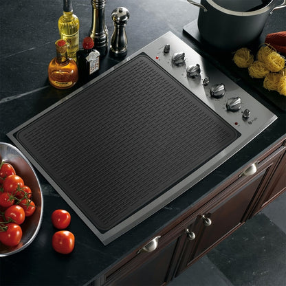 Silicone Stove Top Cover Mat, Heat-Resistant 28x20 Inch Cooktop Protector & Dish Drying Mat for Gas & Electric Stoves