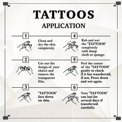 Ocean Animals Temporary Tattoo Stickers 12 Sheets 48 Designs Underwater Sea Creatures Cartoon Vibrant Body