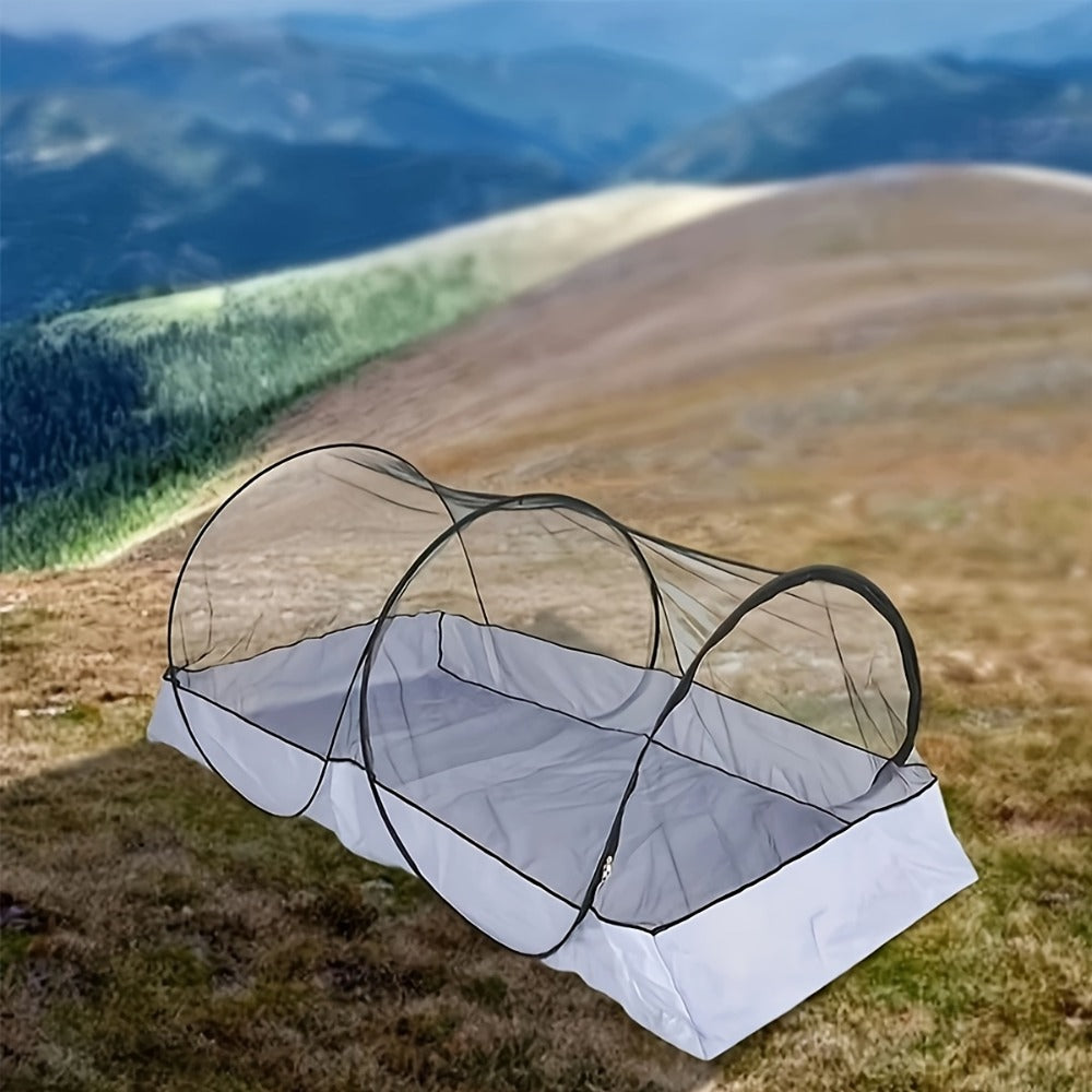 Foldable Mosquito Net for Bed Large Pop-Up Portable Mosquito Net for Camping Travel Patio Floor for Garden, Yard and Pest Management