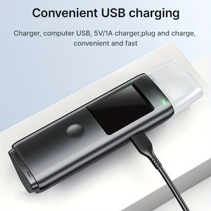 Breathalyzer Alcohol Tester 2-in-1 Rechargeable Dual Mode Blow Activated Digital BAC Tester for Entryways, Bedrooms and Living Spaces