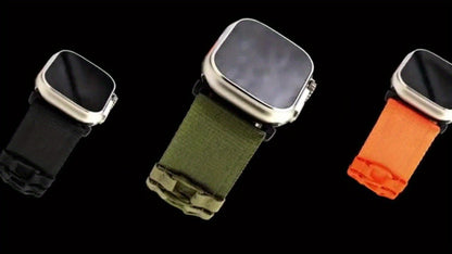 Rugged Nylon Apple Watch Band Men Sport Loop Woven Adjustable Hook Loop Strap Compatible for an Everyday Personal Care Routine