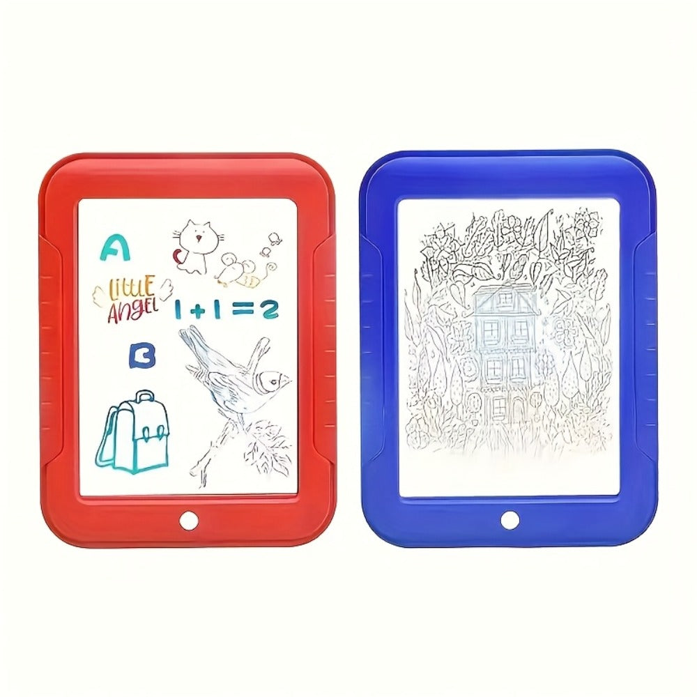 Light Up Drawing Board for Kids LED Doodle Art Set with Colorful Markers & 30 Cards Ages 3-8, Battery-Powered Glow Writing Board