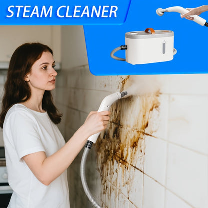 Steam Cleaner 1200W Canister Model with Handheld Wand, Flexible Hose and Interchangeable Detail Attachments