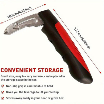 Car Door Grab Bar – Portable Vehicle Support Handle for Seniors & Handicapped, Sit-to-Stand Assist, Auto Cane Grab Bar Supports Up to 450