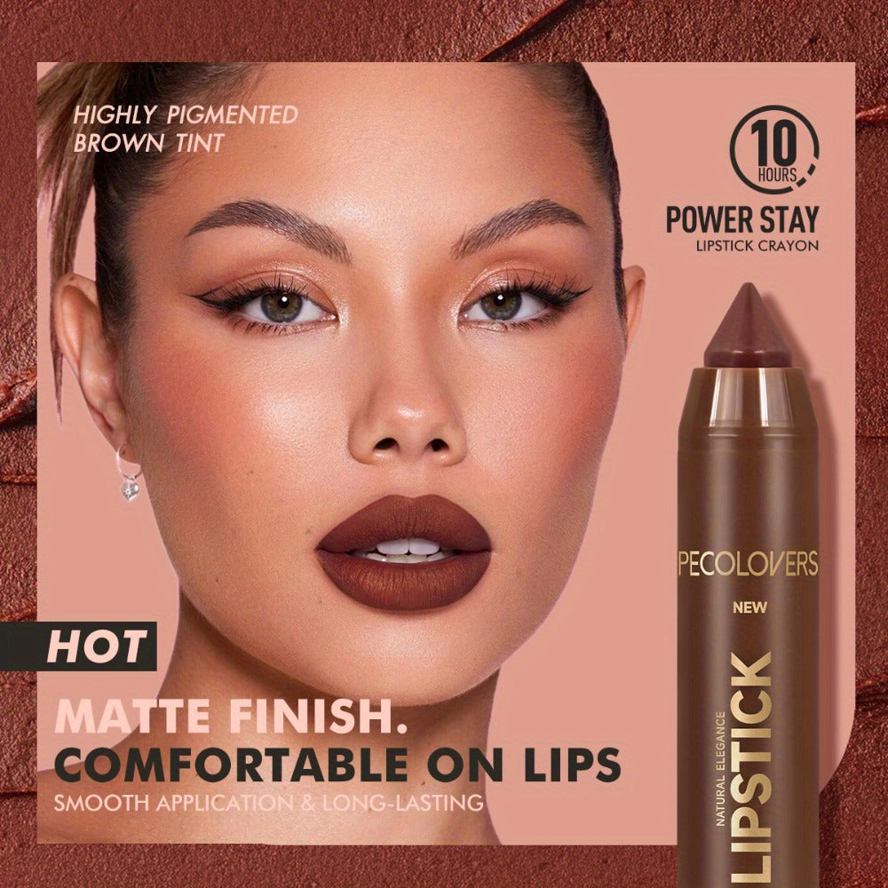 Non-Smearing Contour Lip Liner Set 6 Pcs, Smooth Paste Matte Formula Precise Definition, for Makeup, Travel and Everyday Vanity Use
